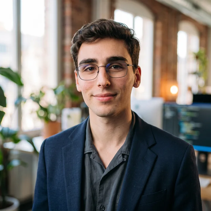 Portrait de Maxence Neveu, développeur, fondateur d'Indent